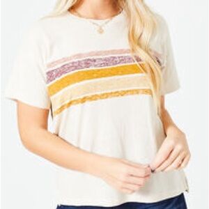 Altar’d State Dusty Sunrise Striped Tee